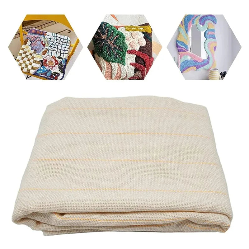 toile broderie rayée beige coton polyester antimicrobien control odeur tissu filet jaco Jacquard bricolage