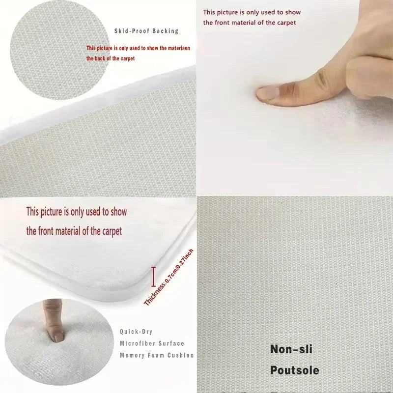 tapis moderne rectangle couleurs vives cercles cerises texte living room bedroom