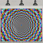 tapisserie moderne multicolore spirale optique décoration intérieure living room salon chambre coucher