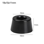 pieds meubles noirs ronds lisses modernes 10 pièces différentes tailles