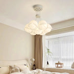suspension lumineuse moderne fer blanc forme géométrique simple interrupteur tactile flux lumineux variable led