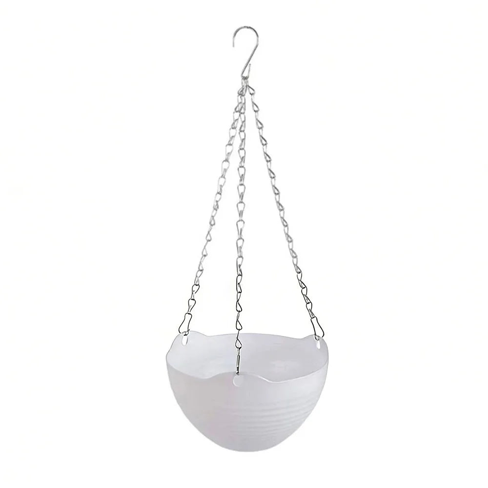pots fleurs suspendus moderne rayures horizontales blanc vert rose orange jaune bleu beige