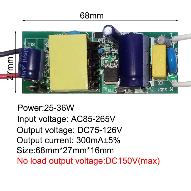 transformateurs led alimentation 1w 3w 4w 7w 8w 12w 15w 18w 20w 25w 36w