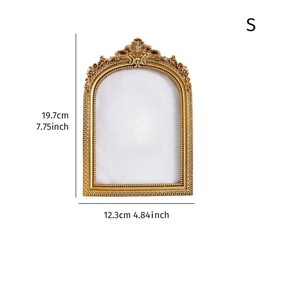 cadre photo ornement baroque vintage support pliable décoration murale photo frame sculpté fleurs feuilles