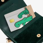 protection carte bancaire autocollant dessin animé crocodile motifs abstraits waterprooche réutilisable