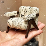 miniature chaise bois décorative meubles maison poupée classique scène miniature 112
