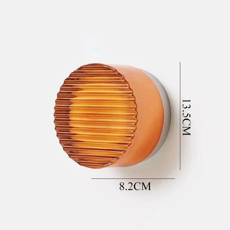 lampe murale moderne blanc orange gris éclairage quotidien led verre fixée mur