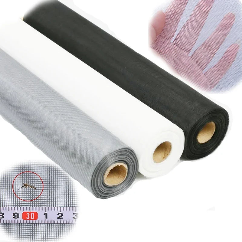 filet moustiquaire porte fenêtre adhésif maille fine protection insectes intérieur gris noir blanc