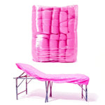 couvre lit jetable rose plissé moderne tatouage spa microblading 10 pièces plastique imperméable
