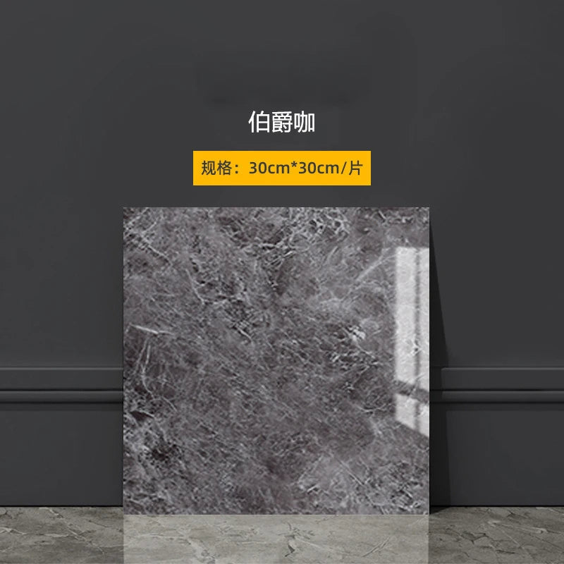 panneau décoratif marbre moderne adhésif imperméable résistant humidité noir gris beige blanc 30x30cm