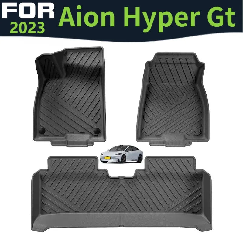 tapis sol voiture noir rayures diagonales clips protection imperméable moderne facile nettoyer
