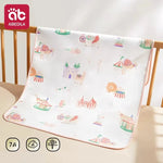 drap bébé panda imprimé doux blanc vert noir orange rose bleu floral