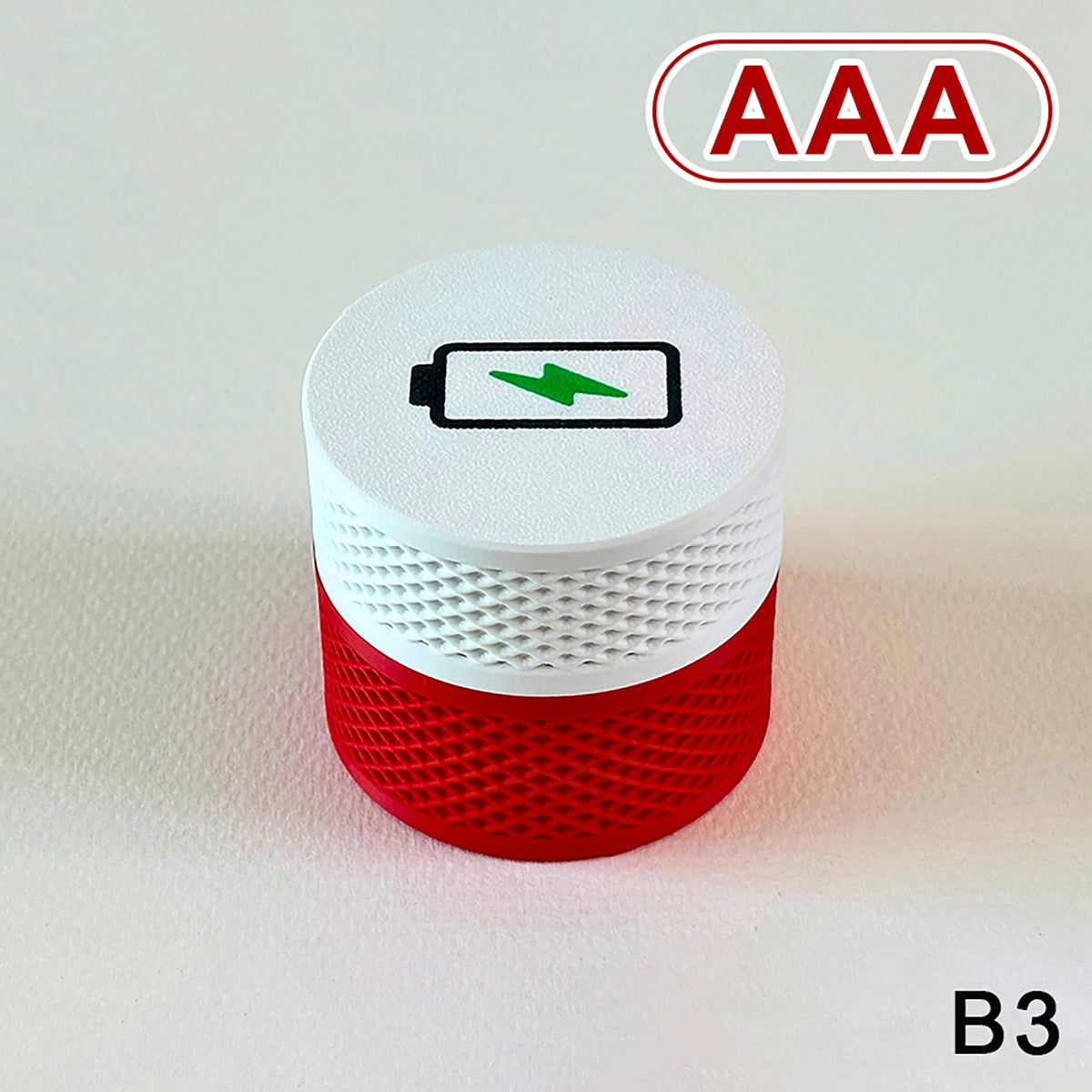 boîte piles blanc rouge moderne grille rangement piles aaa aa étanche portable
