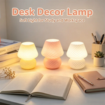 lampe table led moderne blanc rayures diagonales chambre coucher étude usb chargeur
