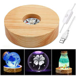 veilleuse led rechargeable bois naturel multicolore moderne adhésif interrupteur câble usb