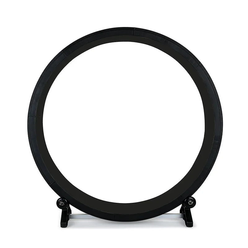 roue d'exercice chat noir moderne fitness jouet chat minimaliste pvc