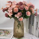 bouquets fleurs artificielles soie blanc rose jaune rouge intérieur mariage deco chambre