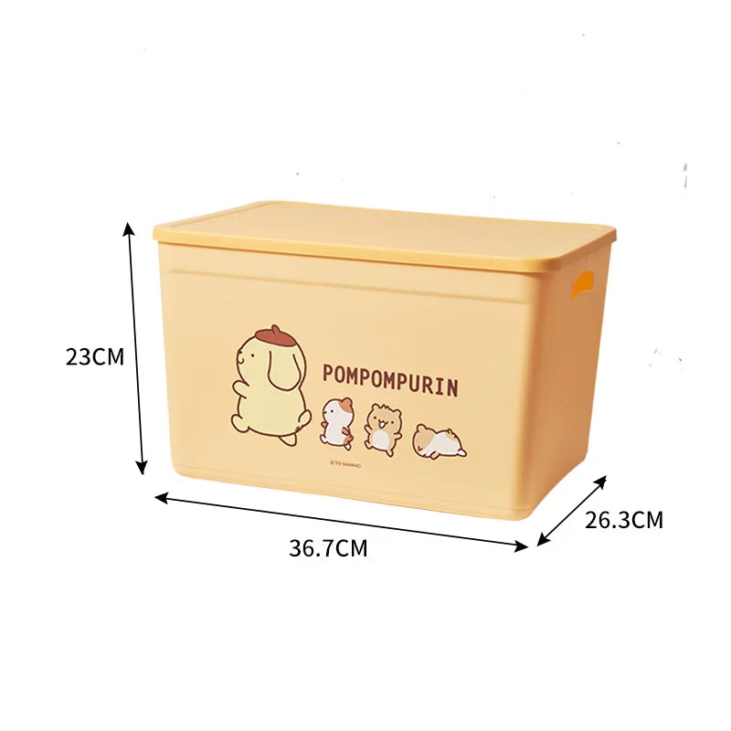 boîtes rangement plastique imperméable my melody pom pom purin multiple utilisations poignées