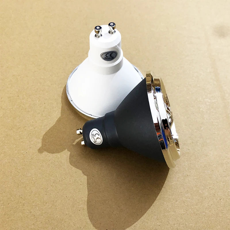 ampoule led gu10 projecteur encastré intérieur moderne blanc noir plafonnier maison éclairage maison
