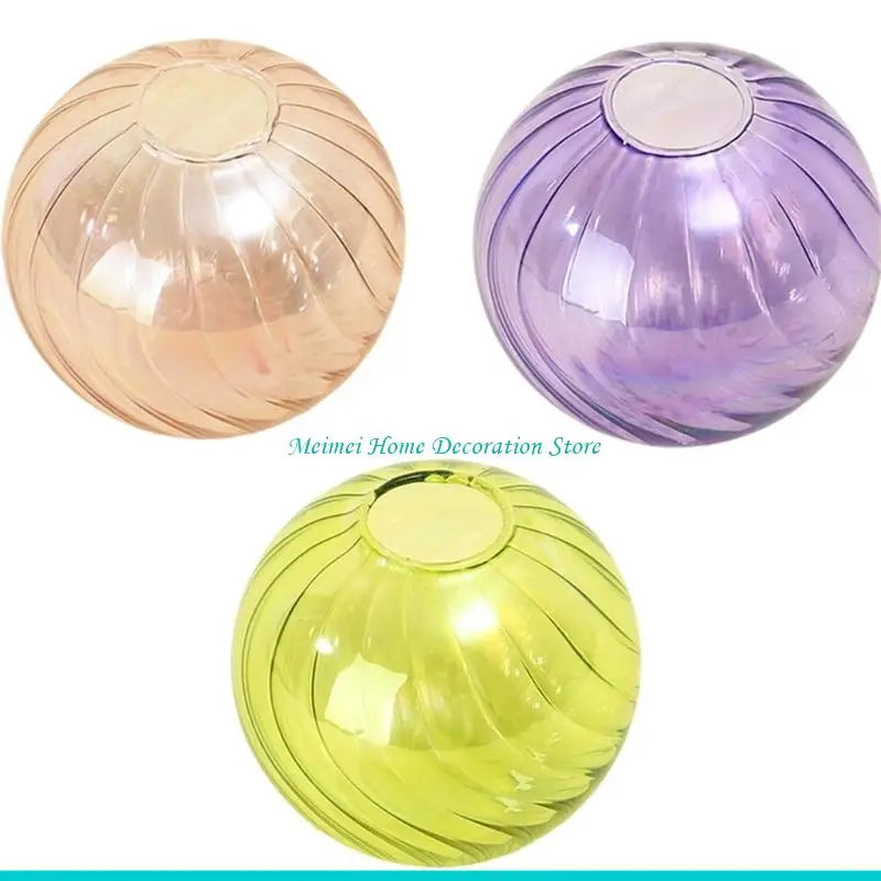 vase verre rayures horizontales moderne fleurs artificielles vert rose violet beige