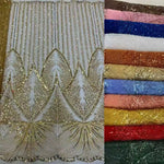 tulle français dentelle nigeriane soirée strass élégante mariage robe glamour opalescente