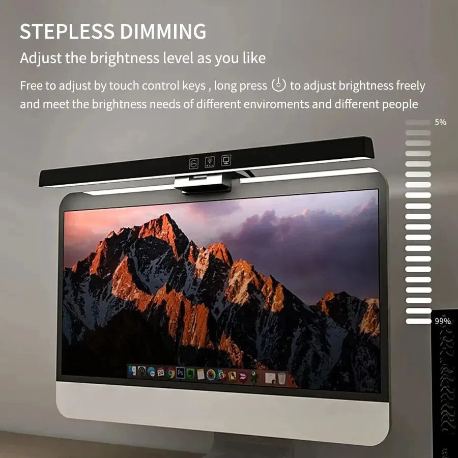 lampe led noir moderne clip réglable 33cm 50cm usb alimentée toucher interrupteur
