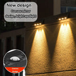 lampe murale solaire contemporaine éclairage extérieur led miroir