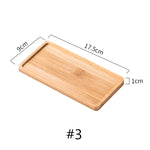 assiettes bambou naturel moderne rustique grain bois plante artificielle fleur gobelet savon liquide