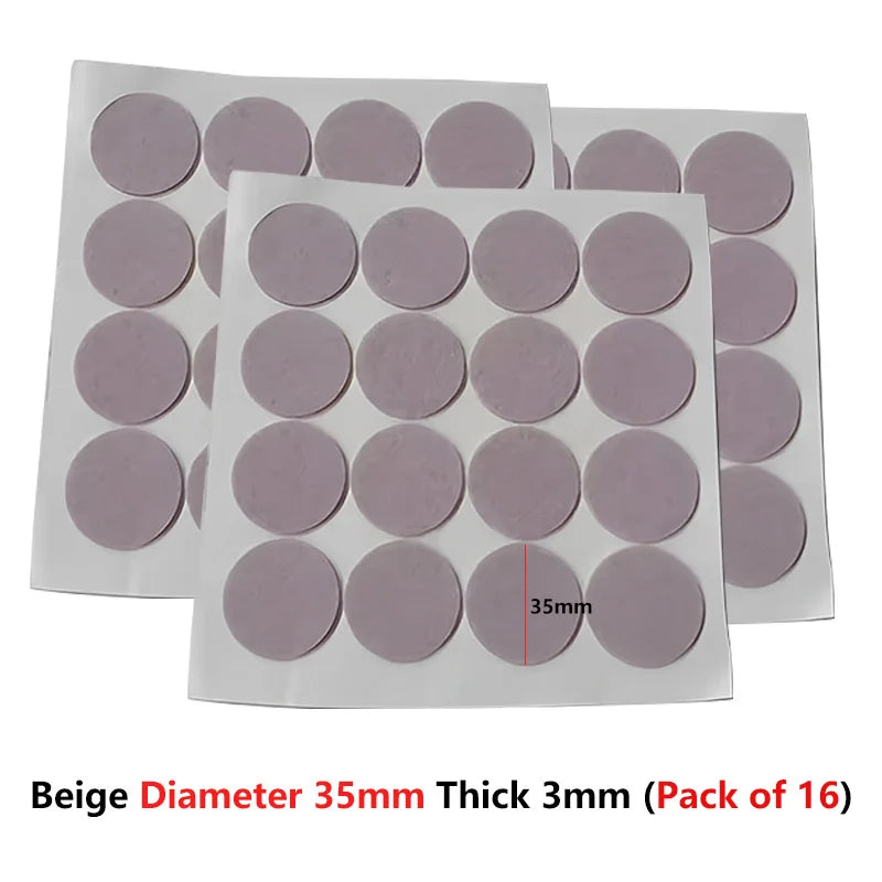 protecteurs pieds tables feutre nylon adhésifs gris clair foncé réduisent bruit antidérapants utilitaires pratiques