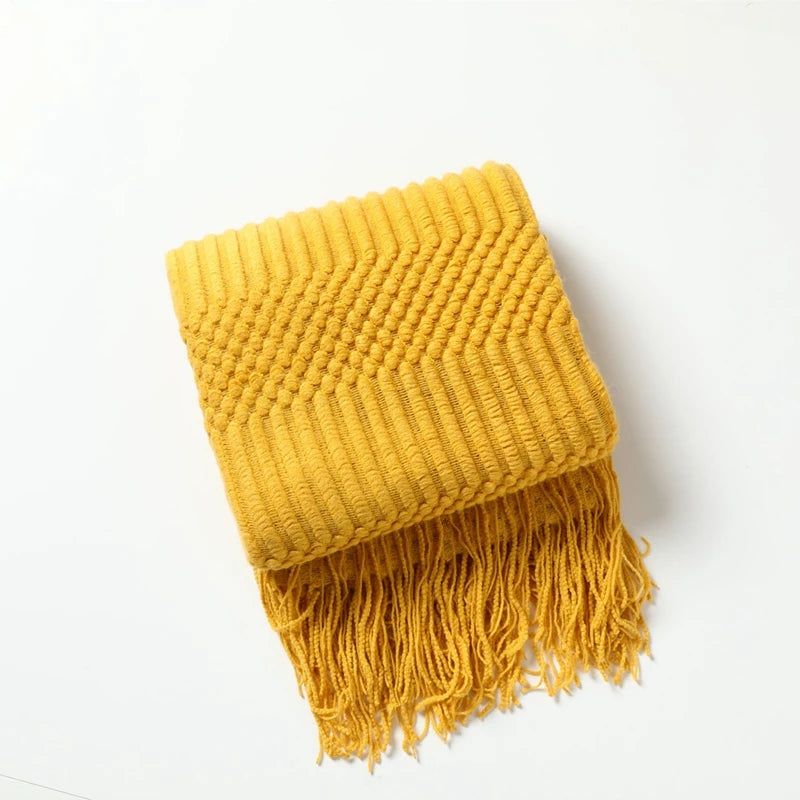 couverture lit multicolore zigzag ethnique portable maison hospitalière