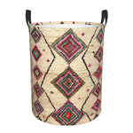 Panier de rangement berbère bohème gris clair