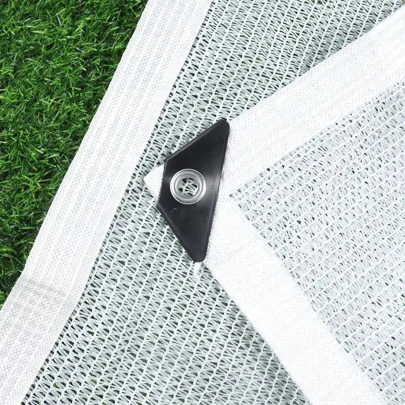 voile d'ombrage blanche maille haute densité protection solaire jardin balcon auvent