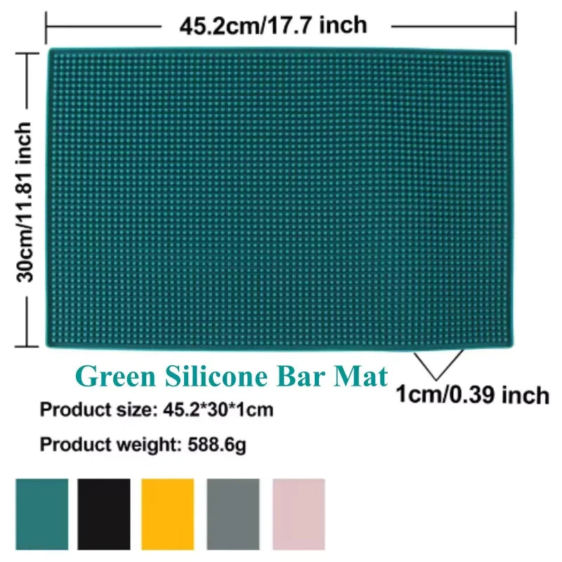 tapis protection vaisselle silicone moderne perforé vert gris blanc