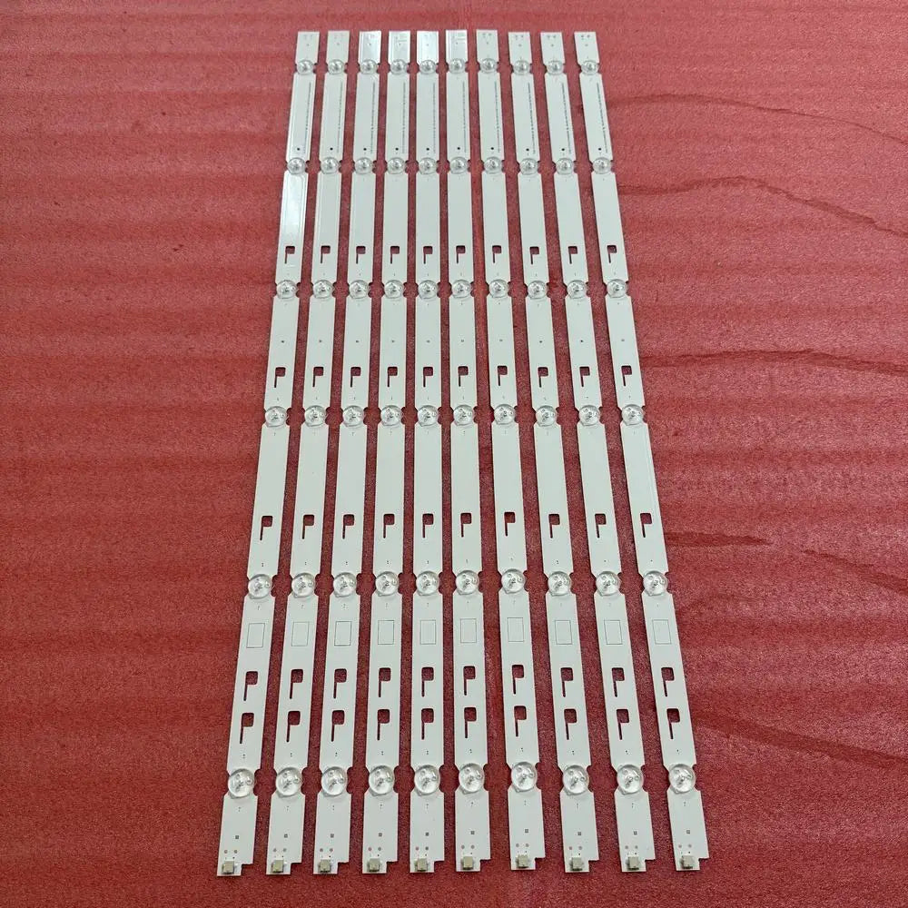 bandes rétroéclairage led blanc modernes téléviseur salon opaques 10 pièces 65inch