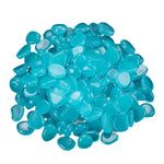 décoration extérieure galets lumineux bleu vert modernes semi translucides 300pcs