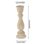 supports bougie bois naturel décoration classique rustique fixer chez soi chandelles incluses