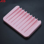 support savon silicone rose violet bleu vert orange gris moderne rayures horizontales