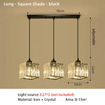 suspension lumineuse moderne élégante dorée strass ajouré transparent e27 cristal lumière intérieure