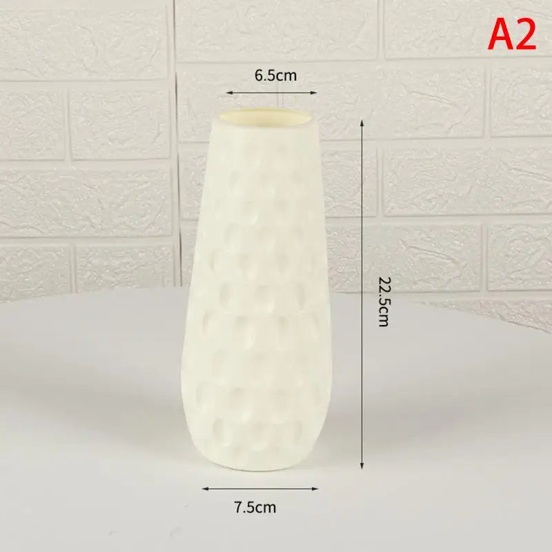 vases résine modernes blanc rose vert orange géométriques ruban jute