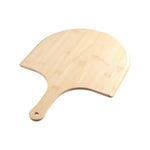 plaque pizza bois clair manche lisse trou durable rustique cuisine italienne