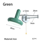 lampe murale articulée crème moderne ampoule E27 réglable hauteur bas led