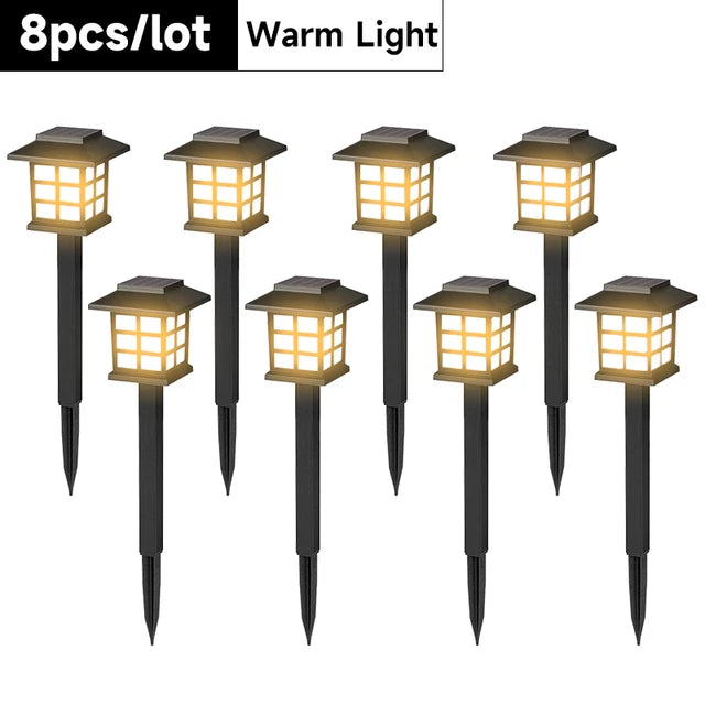 lampe solaire extérieure noire carreaux blancs classique batterie panneau solaire ledextérieur jardin decoration