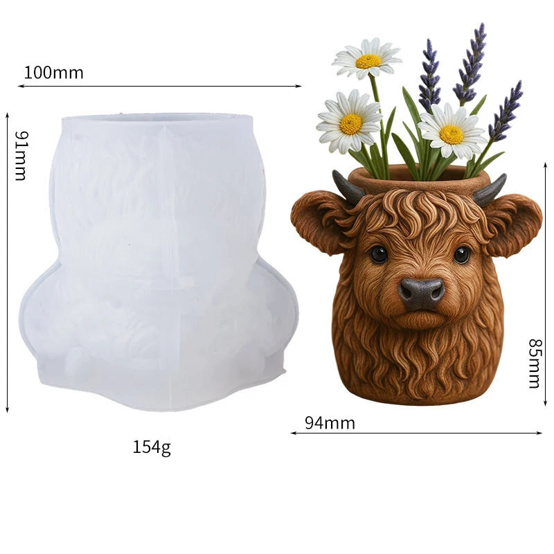 cache pot silicone forme lézard rose orange vert décoratif animalier succulente fleur artificielle