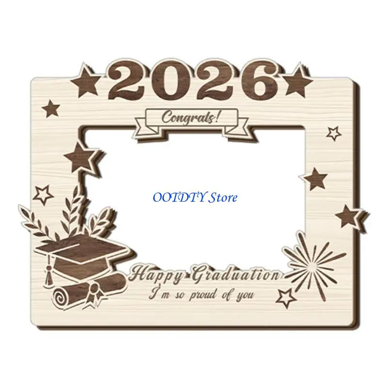 cadres photo bois naturel gravés décoration graduation photos imprimées variés durable