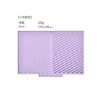 tapis cuisine silicone gris violet rayures diagonales moderne antidérapant respectueux environnement opaquet adhésif