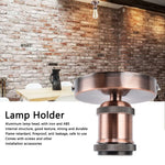 support ampoule bronze doré moderne vis fixation industrielle aluminium brossé chambre salon cuisine