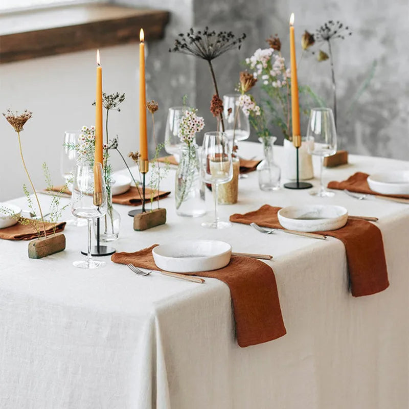 serviettes lin 40x40cm vert olive moderne mariage anniversaire table maison extérieur