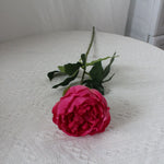 bouquet fleurs artificielles pivoine rose blanche rouge feuilles vertes mariage anniversaireintérieurDecorationFete