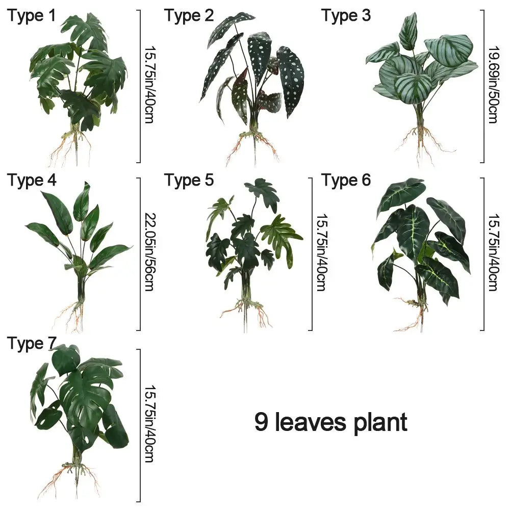 plantes artificielles arbres feuilles vertes moderne décoration extérieure ornement vertes minimalistes