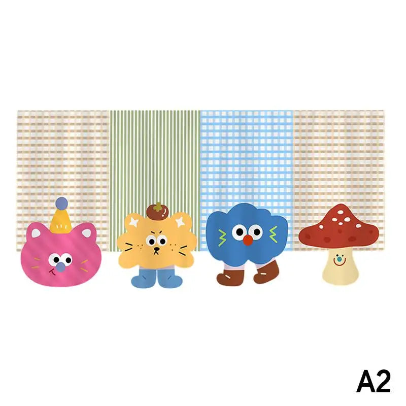 rideau fenetre decoration enfantine motifs animaux pois kawaii ludique suspension facile